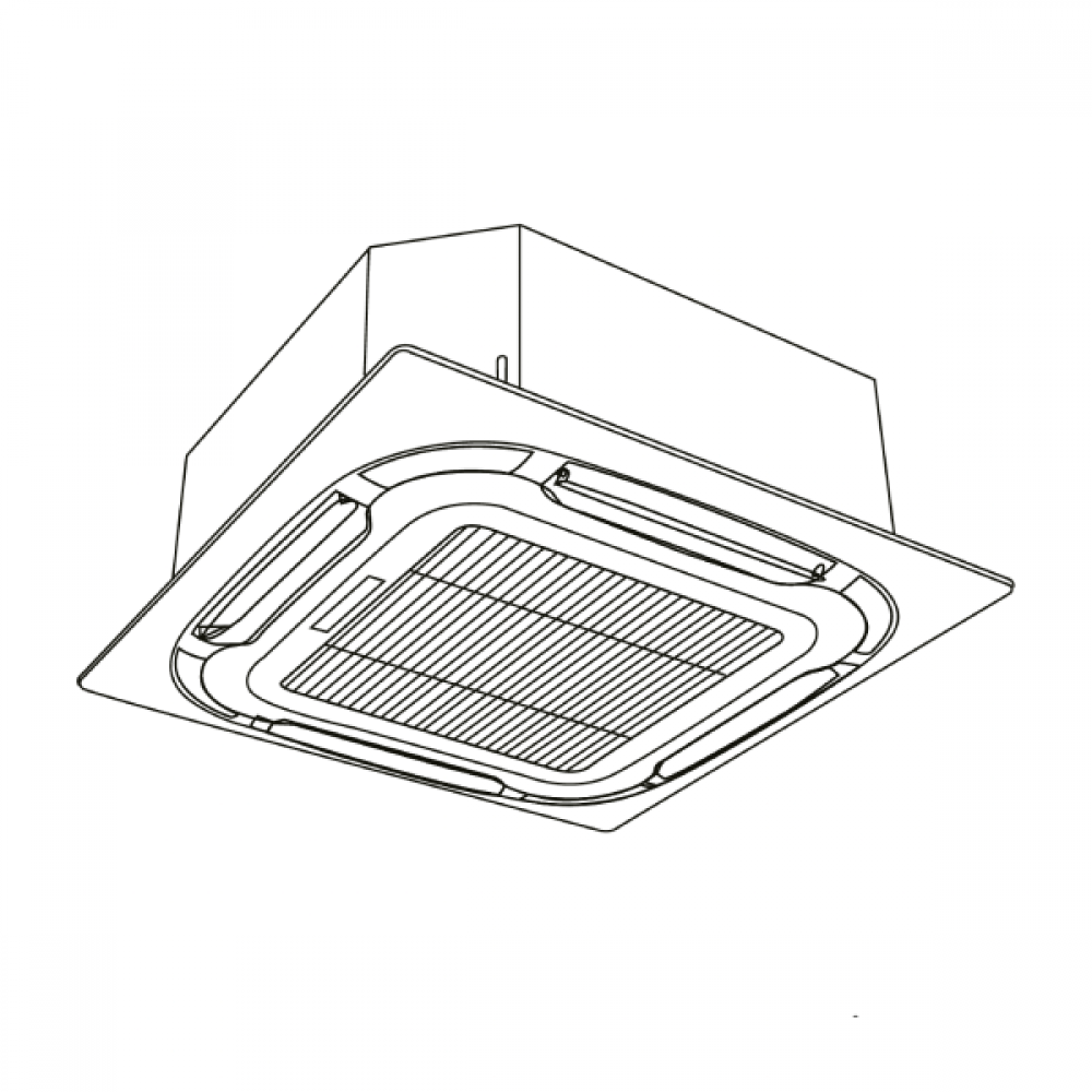 Кассетный кондиционер (сплит-система) AUX Power Cassete Inverter R32 ALCA-H12/4DR2А / MB09 / AL-H12/4DR2A(U)