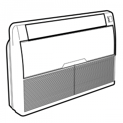 Напольно-потолочный кондиционер (сплит-система) Ballu Universal 2 Universal Inverter R410a BLCI_CF/in-18HN1_24Y / BLCI_CF/out-18HN1_24Y