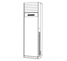 Колонный кондиционер (сплит-система) Centek Column On-Off R410a CT-67X60/in / CT-67X60/out