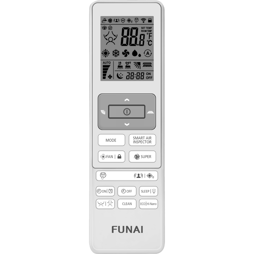 Настенный кондиционер (сплит-система) Funai Emperor Smart-Eye '24 Inverter R32 RAC-I-EM25HP.D04/S / RAC-I-EM25HP.D04/U