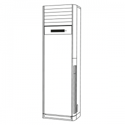 Колонный кондиционер (сплит-система) Hisense Heavy 2.0 Classic '26 On-Off R32 AUF-24ER4RC2 / AUW-24H4RF2